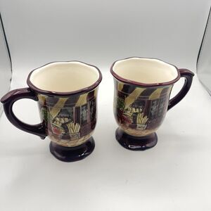 Certified International Kate McRostie French Boulevard Coffee Mug Set Of 2